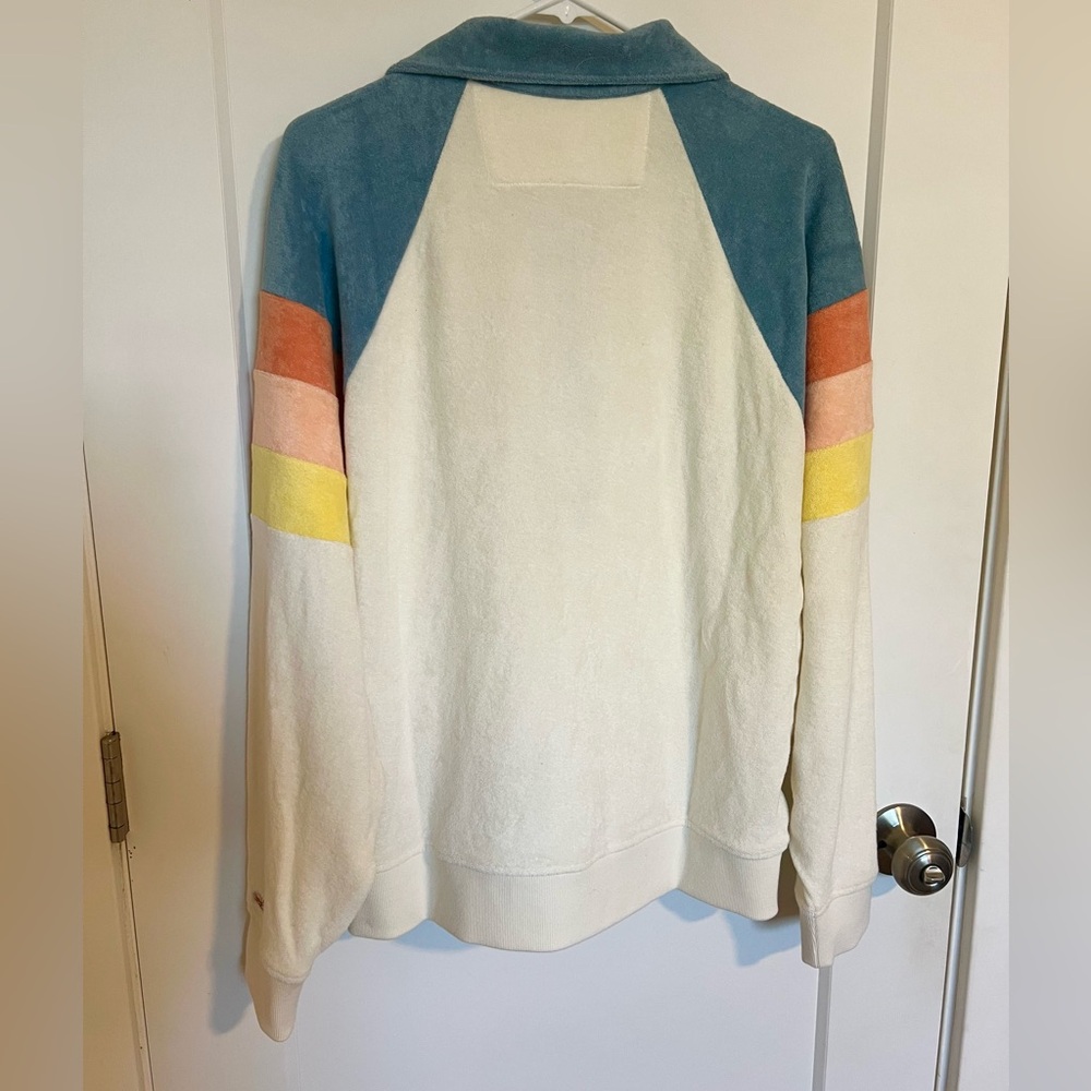 Faherty- Half-Zip Colorblock Pullover Sweater - Picture 3 of 3